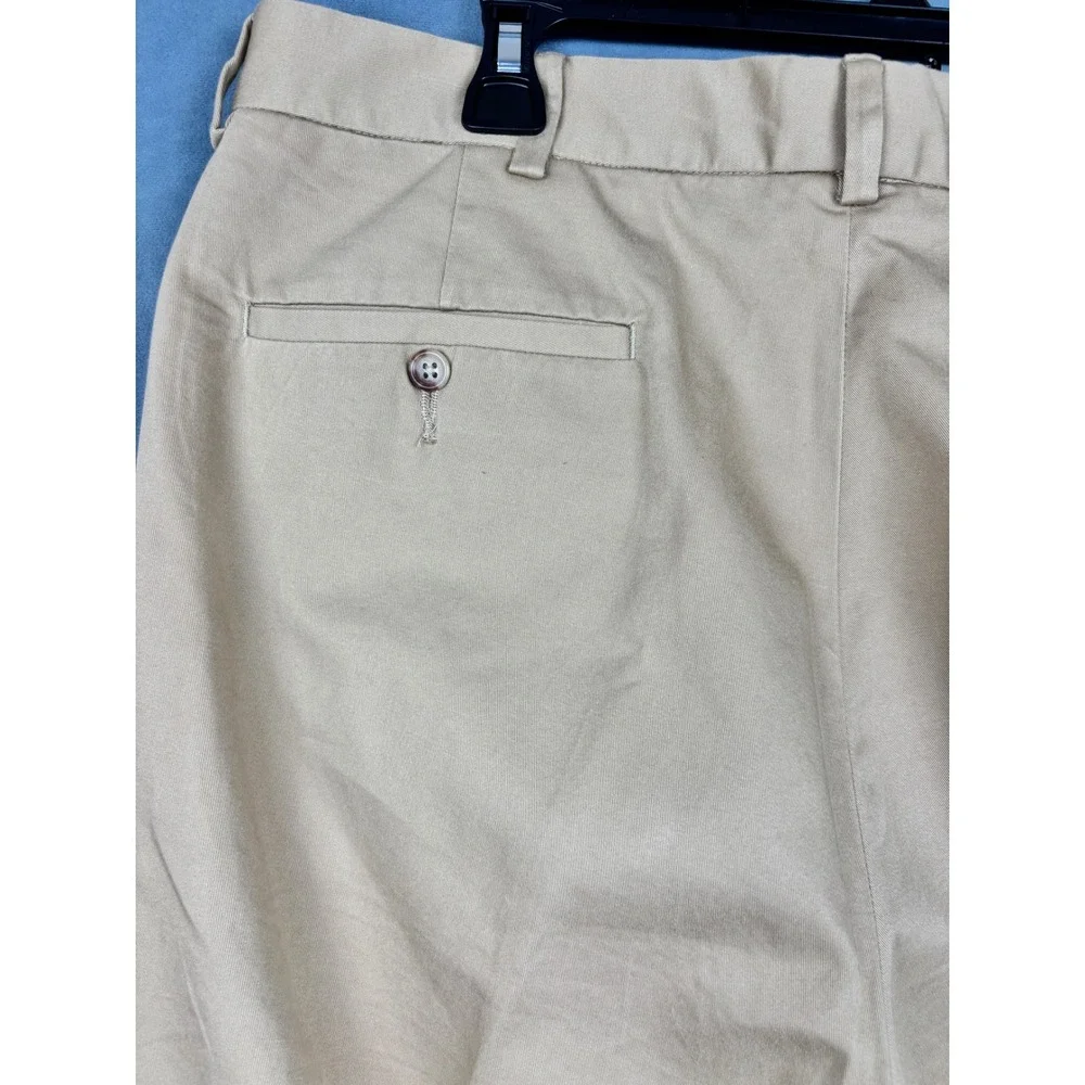 Polo Ralph Lauren Mens Khaki Chino Pants Tan Cotton Straight Leg 38x32
